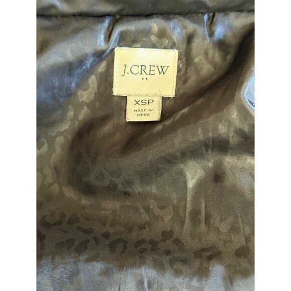 J Crew Womens Puffer Jacket~Size XS Petite~Black Midthigh Zip Pockets L11 36 - Picture 12 of 14